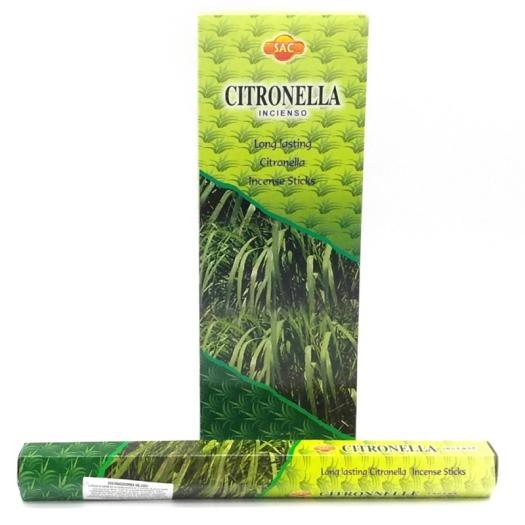 Incienso Citronela Hexagonal Sac 6 x 20 Varillas