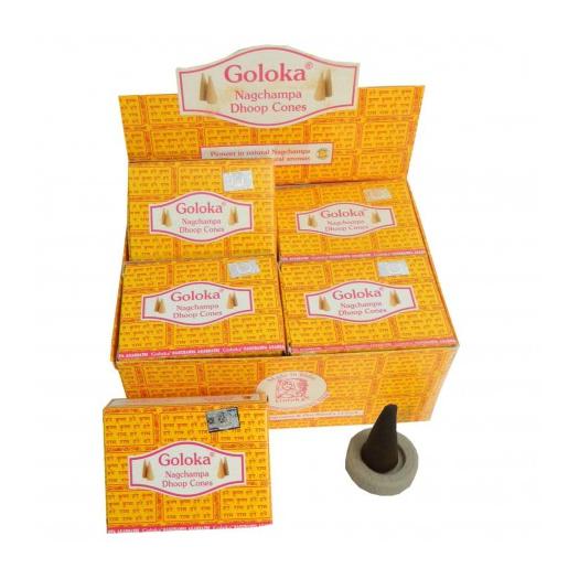 Incienso Conos Nag Champa Goloka 16g
