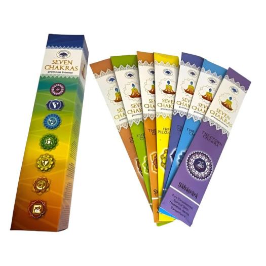 Incienso Green Tree 7 Chakras con 35 Varillas