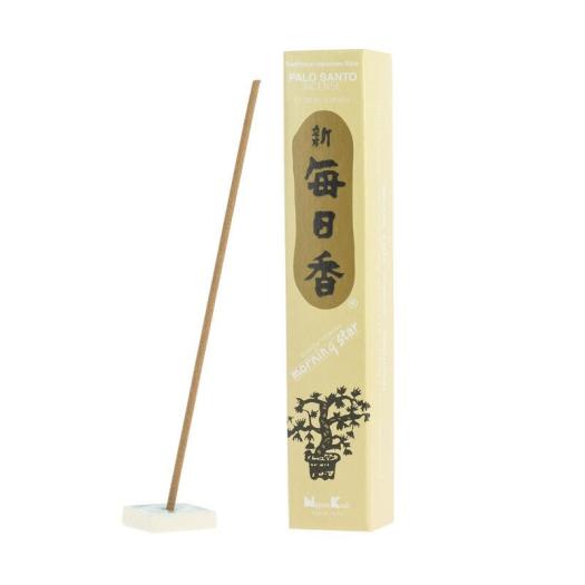 Incienso Japonés Morning Star Palo Santo 50 Barritas con Portaincienso 20g