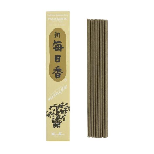 Incienso Japonés Morning Star Palo Santo 50 Barritas con Portaincienso 20g