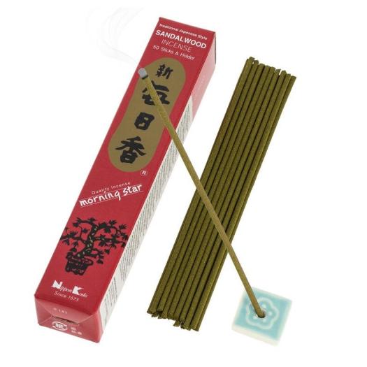 Incienso Japonés Morning Star Sándalo 50 Barritas 20g