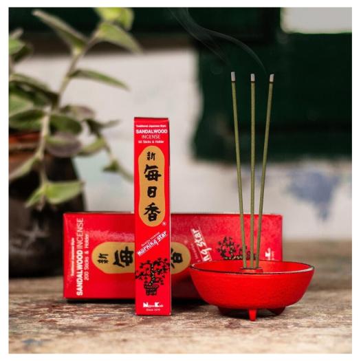 Incienso Japonés Morning Star Sándalo 50 Barritas 20g
