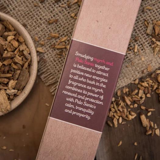 Incienso Natural Palo Santo y Mirra Sagrada Madre 30g