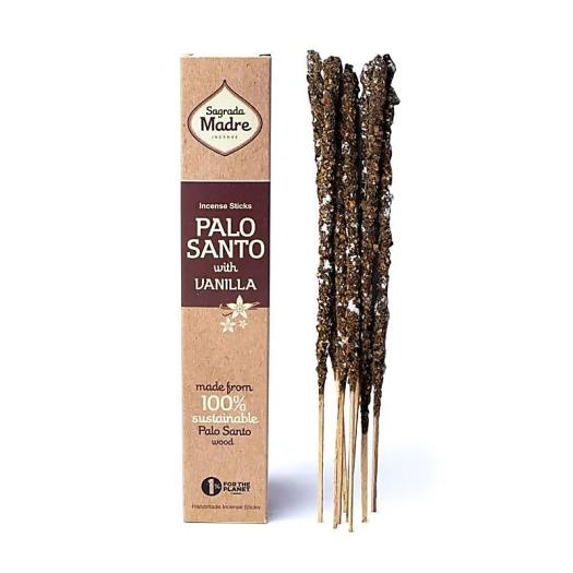 Incienso Natural Palo Santo y Vainilla Sagrada Madre 30g