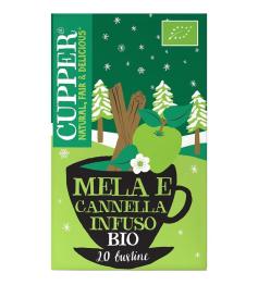 Infusión Apple Strudel Hibisco Manzana y Canela Cupper Bio 20 bolsitas