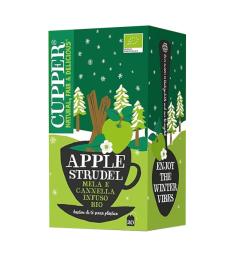 Infusión Apple Strudel Hibisco Manzana y Canela Cupper Bio 20 bolsitas