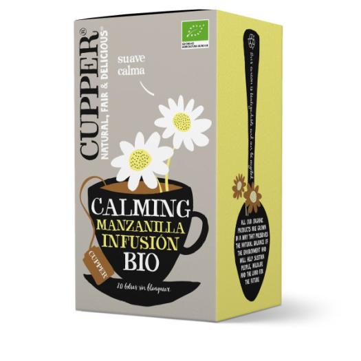 Infusión Calming con Manzanilla Cupper Bio 20 bolsitas