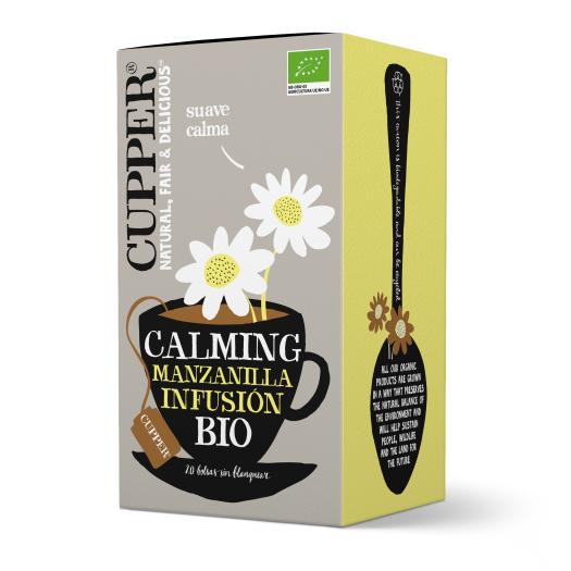 Infusión Calming con Manzanilla Cupper Bio 20 bolsitas
