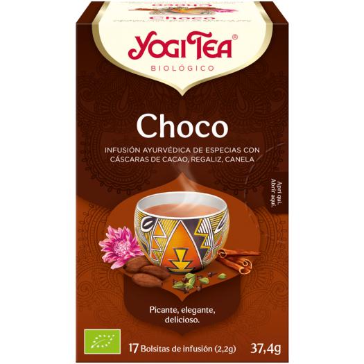 Infusión de Chocolate Yogi Tea Bio 17 Bolsitas 37,4g