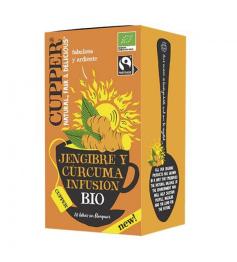 Infusión de Jengibre y Cúrcuma Cupper Bio 20 bolsitas