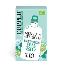 Infusión Fría con Menta y Cítricos Cupper Bio 10 bolsitas