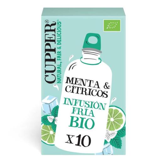 Infusión Fría con Menta y Cítricos Cupper Bio 10 bolsitas