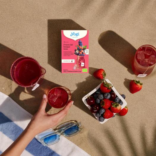 Infusión Fria Frutos del Bosque Yogi Tea Bio 15 Bolsitas 30g