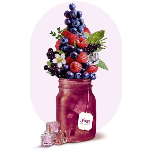 Infusión Fria Frutos del Bosque Yogi Tea Bio 15 Bolsitas 30g