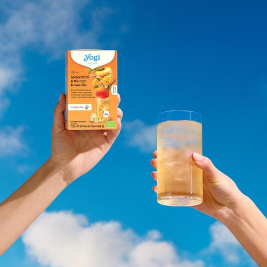 Infusión Fria Melocotón y Mango Yogi Tea Bio 15 Bolsitas 30g