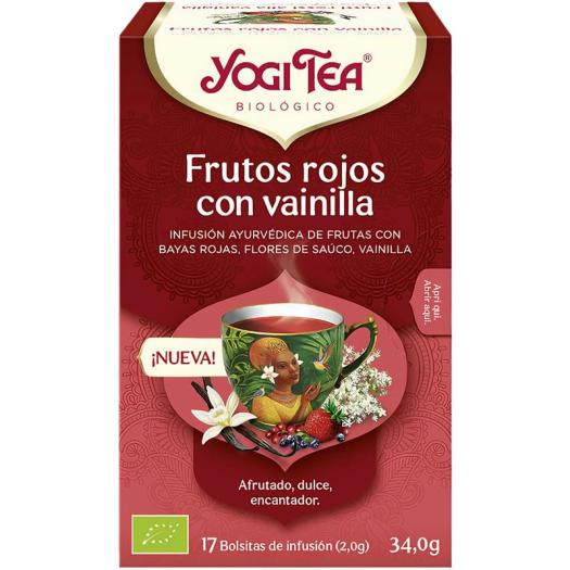 Infusión Frutos Rojos y Vainilla Yogi Tea Bio 17 Bolsitas 30g