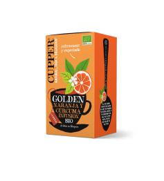 Infusión Golden con Naranja y Cúrcuma Cupper Bio 20 bolsitas