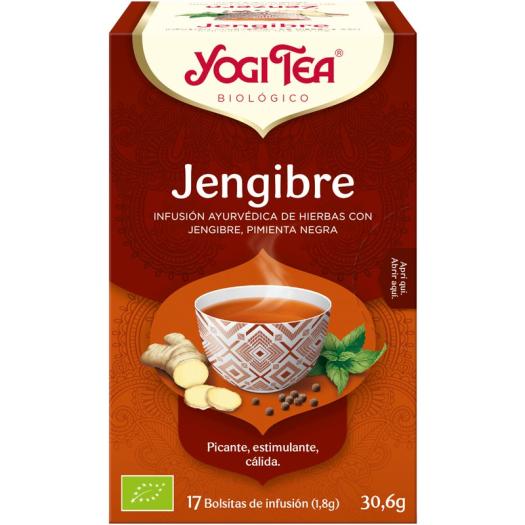 Infusión Jengibre Yogi Tea Bio 17 Bolsitas 30,6g
