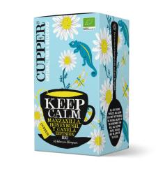 Infusión Keep Calm con Manzanilla, Honeybush y Canela Cupper Bio 20 bolsitas