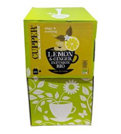 Infusión Limón y Jengibre Cupper Bio 250 bolsitas