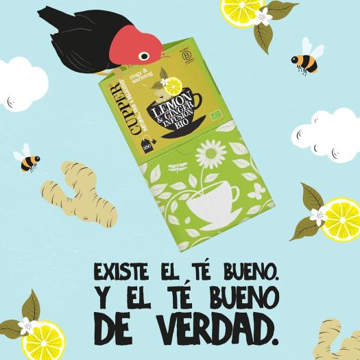 Infusión Limón y Jengibre Cupper Bio 250 bolsitas