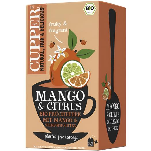 Infusión Mango Citrus Cupper Bio 20 bolsitas