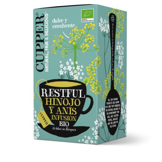 Infusión Restful con Hinojo y Anís Cupper Bio 20 bolsitas