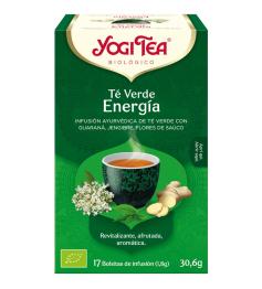 Infusión Té Verde Energía Yogi Tea Bio 17 Bolsitas 30,6g
