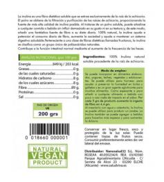 Inulina de Achicoria en Polvo Bio 200g