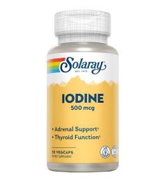 Iodine 500 Mcg Solaray 30 VegCaps