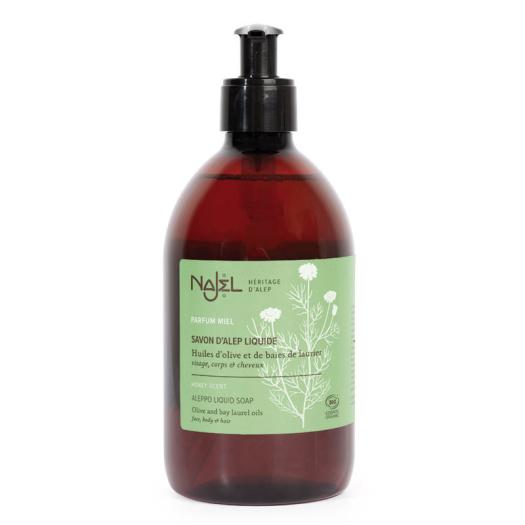 Jabón de Alepo Líquido con Agua Floral de Manzanilla Najel Bio 500ml