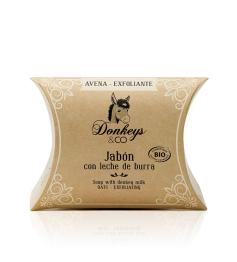 Jabón de Leche de Burra Avena Exfoliante Donkeys & Co Bio 100g