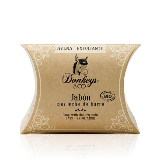 Jabón de Leche de Burra Avena Exfoliante Donkeys & Co Bio 100g