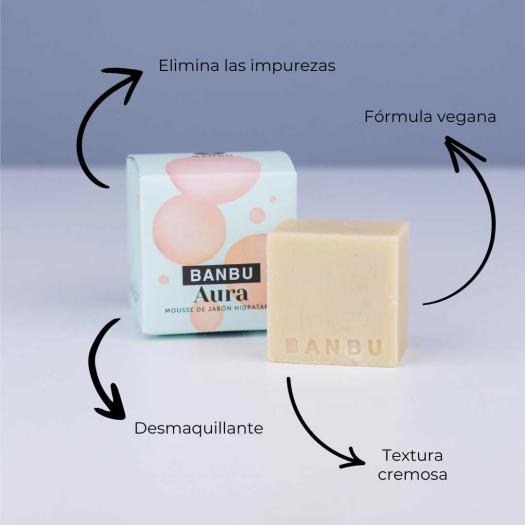 Mousse Facial AURA Sólido Piel Normal y Seca Banbu Bio 100g