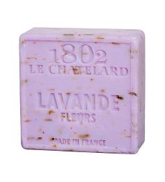 Jabon Natural de Marsella Cuadrado con Flores de Lavanda 100g