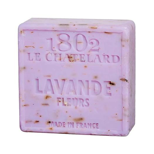 Jabon Natural de Marsella Cuadrado con Flores de Lavanda 100g