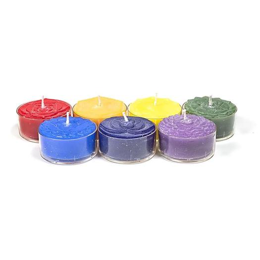 Juego de 7 Velas Perfumadas Color de los Chakras