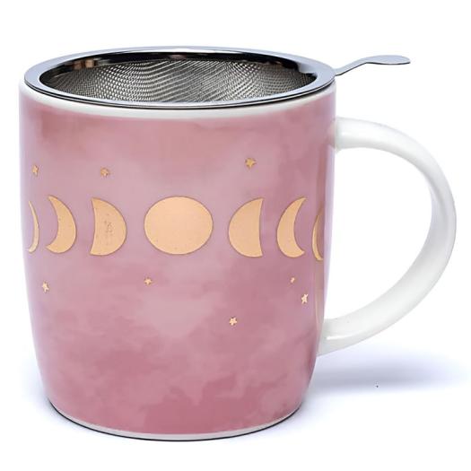 Juego de Taza de Té con Infusor Fases Lunares 400ml