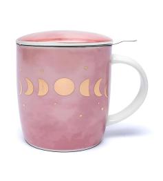 Juego de Taza de Té con Infusor Fases Lunares con Tapa 400ml