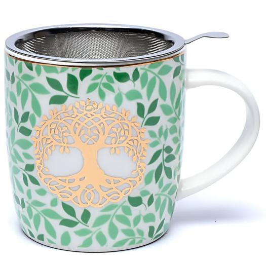 Juego de Taza de Té con Infusor Árbol de la Vida 400ml