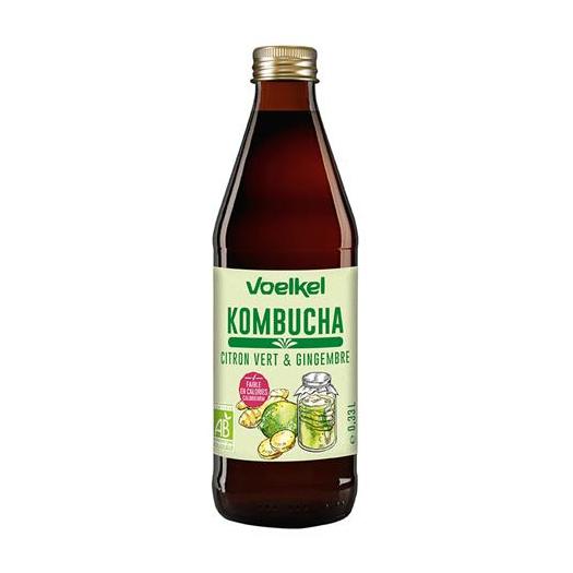 Kombucha Lima y Jengibre Bio 330ml