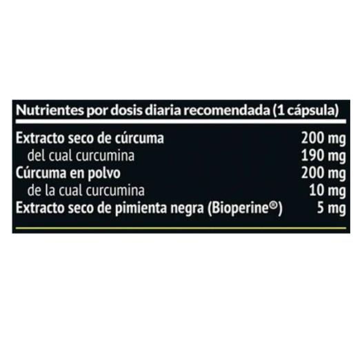 Kurkur con Cúrcuma, Bioperine® Paleobull 60 cápsulas