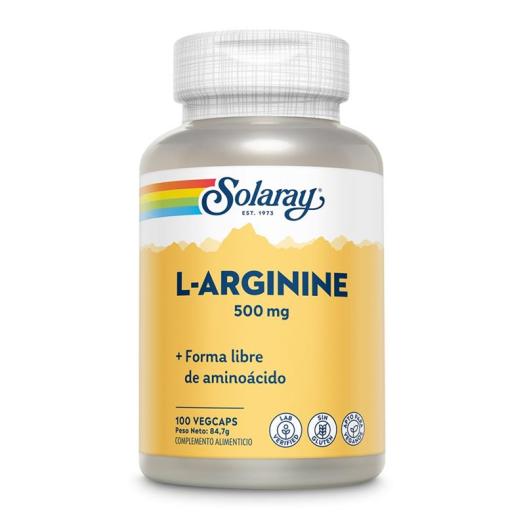 L-Arginina 500 mg Solaray 100 VegCaps