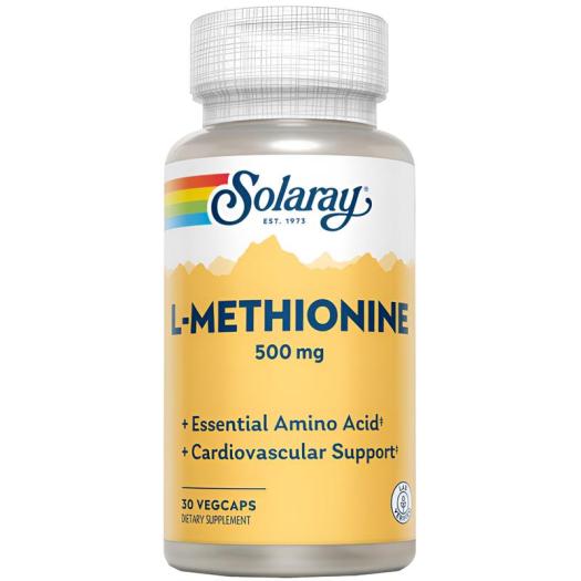 L-Methionine 500 Mg Solaray 30 VegCaps