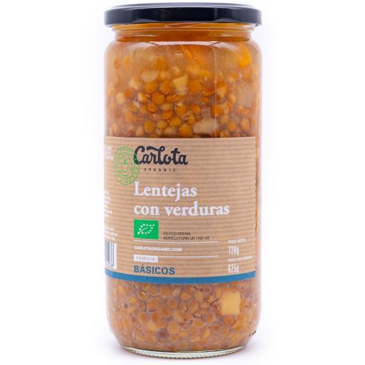 Lentejas con Verduras Bio 720g