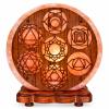 Lámpara de Sal del Himalaya Chakras