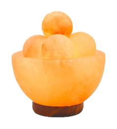 Lámpara de Sal del Himalaya Cuenco 5 Bolas