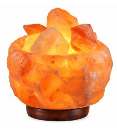 Lámpara de Sal del Himalaya Cuenco Natural