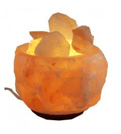 Lámpara de Sal del Himalaya Cuenco Natural